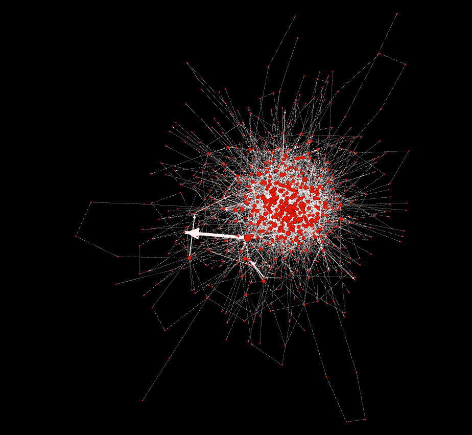 image of data ball in red with black background in the Dodoor NFT project.